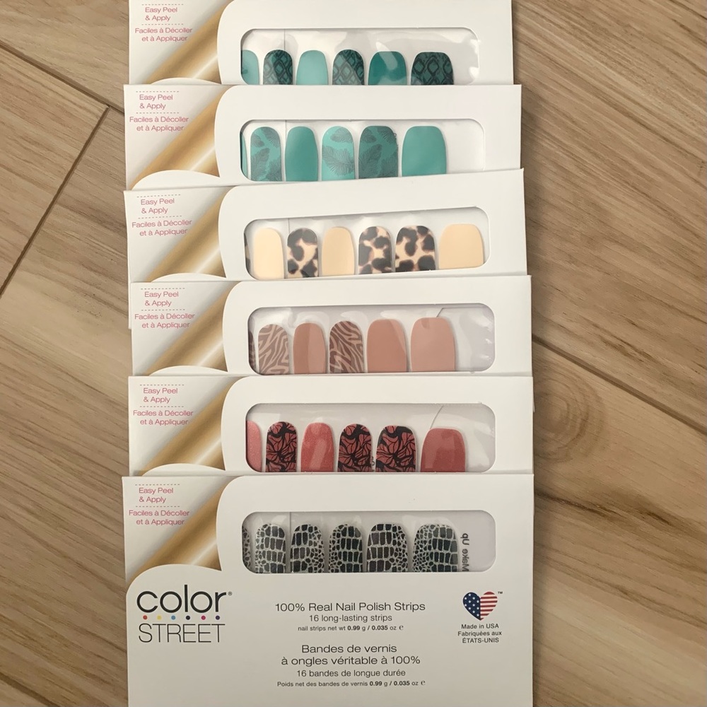 Color Street animal assorted bundle of 6 sets